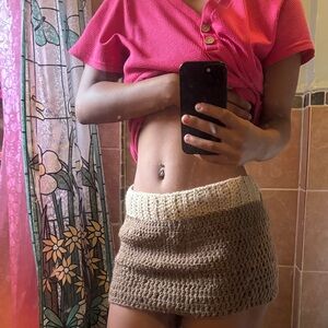 Crochet mini Skirt